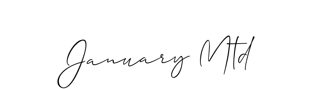 if you are searching for the best signature style for your name January Mtd. so please give up your signature search. here we have designed multiple signature styles  using Allison_Script. January Mtd signature style 2 images and pictures png