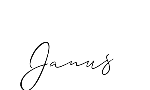 Allison_Script is a professional signature style that is perfect for those who want to add a touch of class to their signature. It is also a great choice for those who want to make their signature more unique. Get Janus name to fancy signature for free. Janus signature style 2 images and pictures png