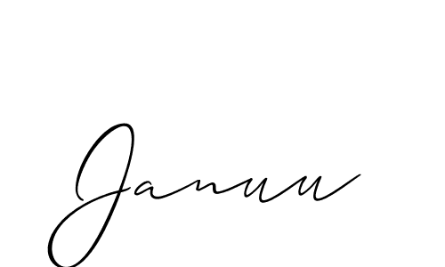 It looks lik you need a new signature style for name Januu. Design unique handwritten (Allison_Script) signature with our free signature maker in just a few clicks. Januu signature style 2 images and pictures png