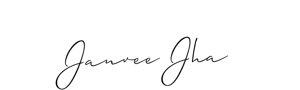 You can use this online signature creator to create a handwritten signature for the name Janvee Jha. This is the best online autograph maker. Janvee Jha signature style 2 images and pictures png