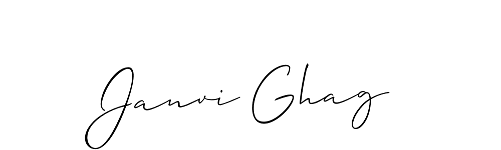 Make a short Janvi Ghag signature style. Manage your documents anywhere anytime using Allison_Script. Create and add eSignatures, submit forms, share and send files easily. Janvi Ghag signature style 2 images and pictures png