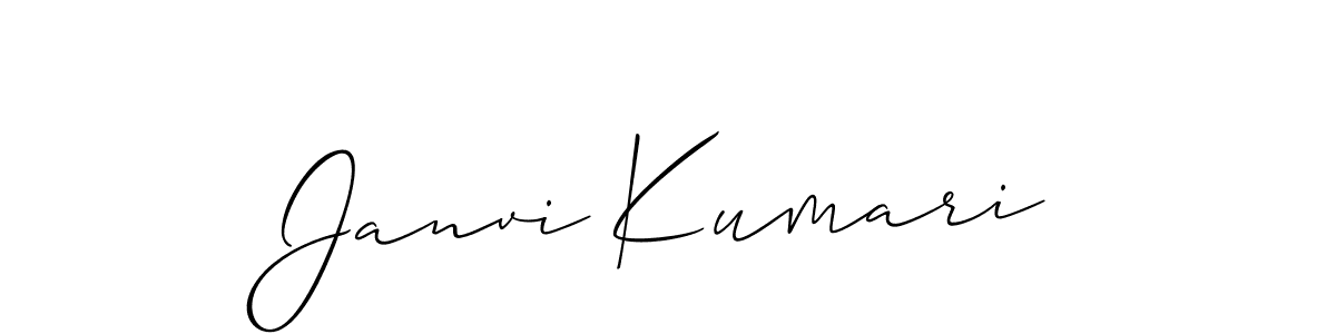 Also You can easily find your signature by using the search form. We will create Janvi Kumari name handwritten signature images for you free of cost using Allison_Script sign style. Janvi Kumari signature style 2 images and pictures png