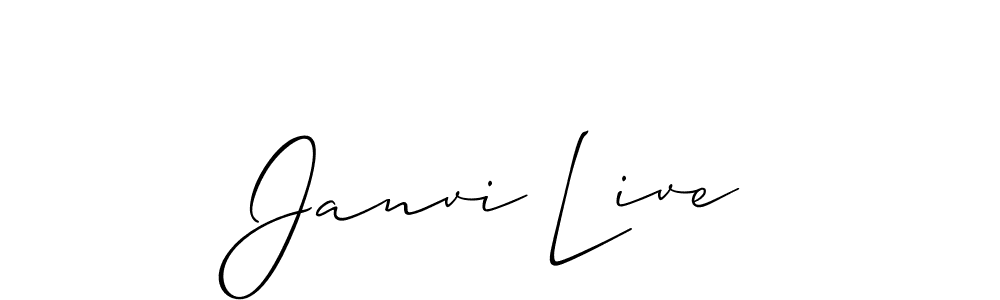 Similarly Allison_Script is the best handwritten signature design. Signature creator online .You can use it as an online autograph creator for name Janvi Live. Janvi Live signature style 2 images and pictures png