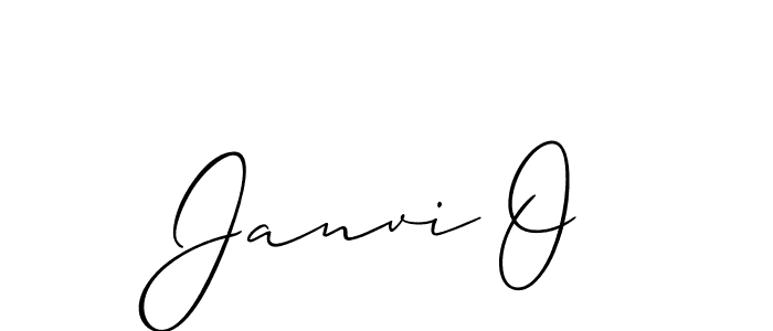 if you are searching for the best signature style for your name Janvi O. so please give up your signature search. here we have designed multiple signature styles  using Allison_Script. Janvi O signature style 2 images and pictures png