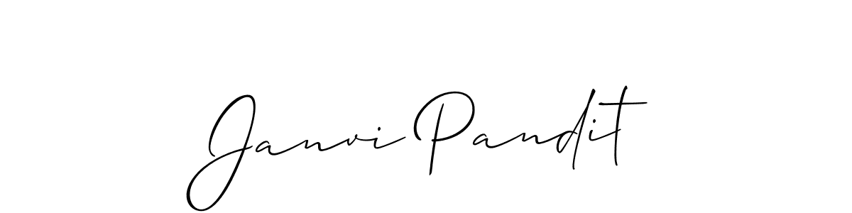 Janvi Pandit stylish signature style. Best Handwritten Sign (Allison_Script) for my name. Handwritten Signature Collection Ideas for my name Janvi Pandit. Janvi Pandit signature style 2 images and pictures png