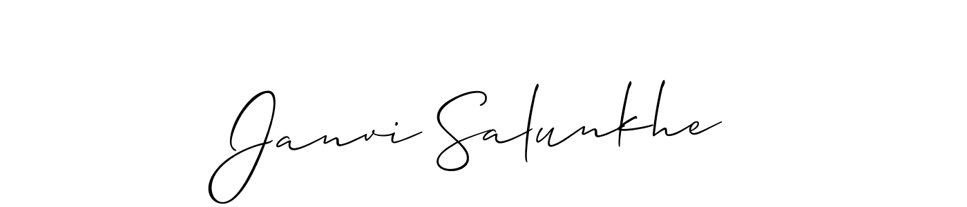 Here are the top 10 professional signature styles for the name Janvi Salunkhe. These are the best autograph styles you can use for your name. Janvi Salunkhe signature style 2 images and pictures png