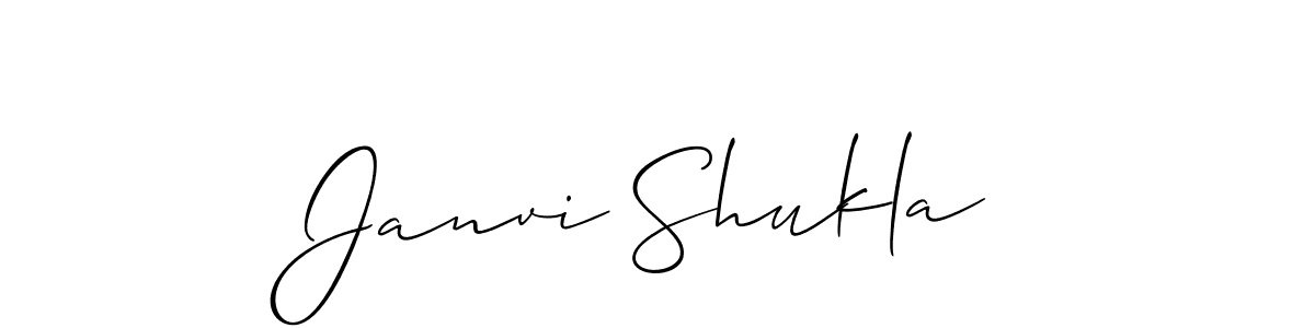 It looks lik you need a new signature style for name Janvi Shukla. Design unique handwritten (Allison_Script) signature with our free signature maker in just a few clicks. Janvi Shukla signature style 2 images and pictures png