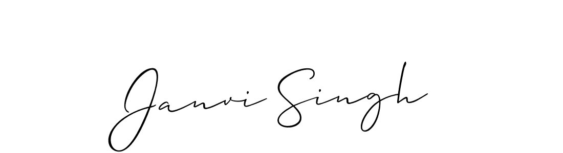 The best way (Allison_Script) to make a short signature is to pick only two or three words in your name. The name Janvi Singh include a total of six letters. For converting this name. Janvi Singh signature style 2 images and pictures png