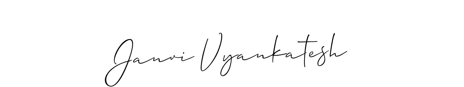 This is the best signature style for the Janvi Vyankatesh name. Also you like these signature font (Allison_Script). Mix name signature. Janvi Vyankatesh signature style 2 images and pictures png