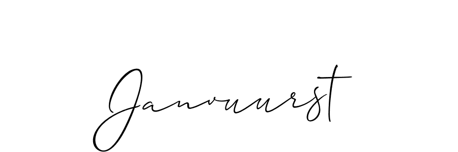 It looks lik you need a new signature style for name Janvuurst. Design unique handwritten (Allison_Script) signature with our free signature maker in just a few clicks. Janvuurst signature style 2 images and pictures png