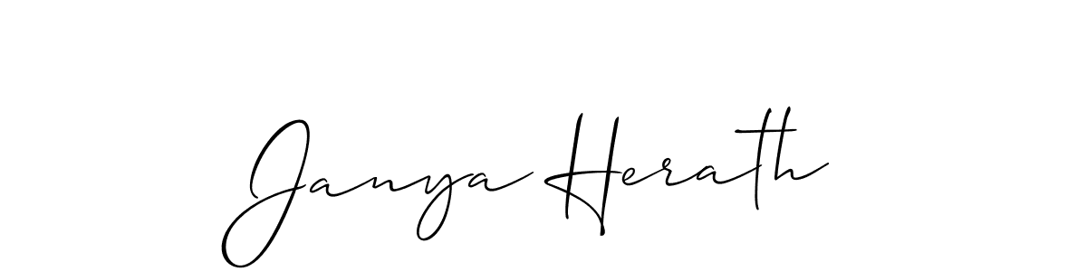 Also You can easily find your signature by using the search form. We will create Janya Herath name handwritten signature images for you free of cost using Allison_Script sign style. Janya Herath signature style 2 images and pictures png