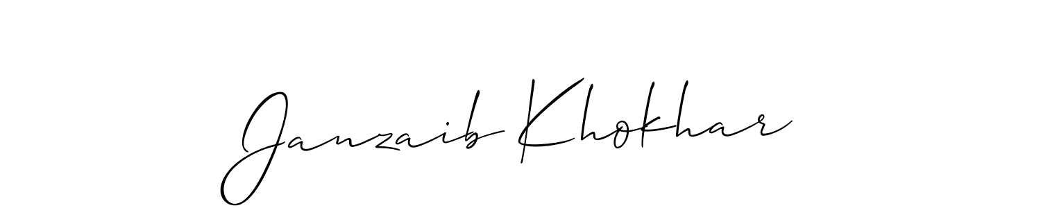 You can use this online signature creator to create a handwritten signature for the name Janzaib Khokhar. This is the best online autograph maker. Janzaib Khokhar signature style 2 images and pictures png