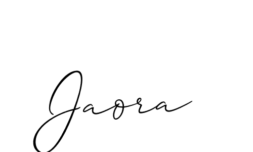 Jaora stylish signature style. Best Handwritten Sign (Allison_Script) for my name. Handwritten Signature Collection Ideas for my name Jaora. Jaora signature style 2 images and pictures png