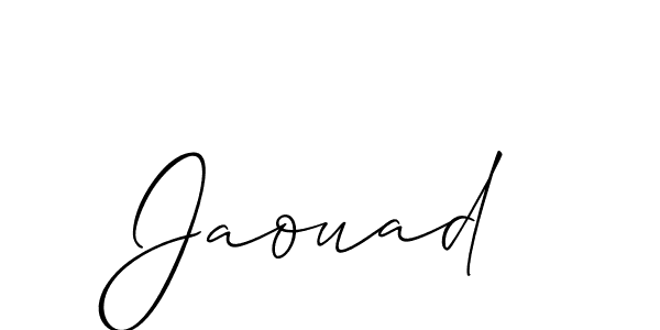 Create a beautiful signature design for name Jaouad. With this signature (Allison_Script) fonts, you can make a handwritten signature for free. Jaouad signature style 2 images and pictures png