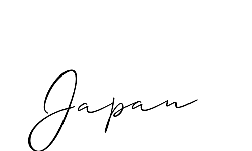 Make a beautiful signature design for name Japan. With this signature (Allison_Script) style, you can create a handwritten signature for free. Japan signature style 2 images and pictures png