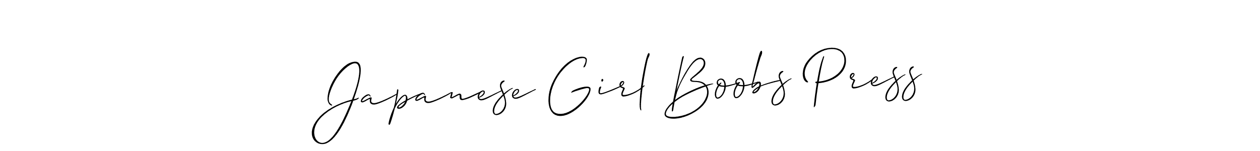 How to Draw Japanese Girl Boobs Press signature style? Allison_Script is a latest design signature styles for name Japanese Girl Boobs Press. Japanese Girl Boobs Press signature style 2 images and pictures png