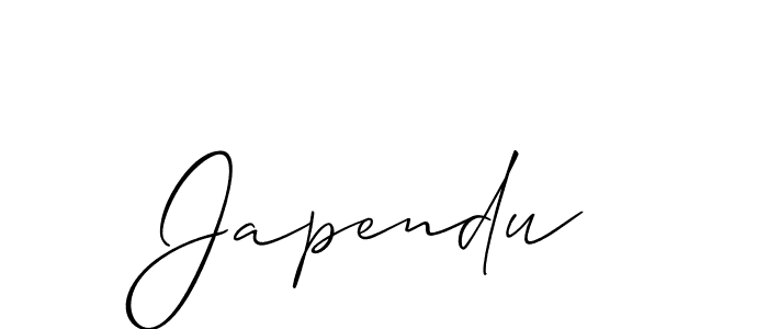 Japendu stylish signature style. Best Handwritten Sign (Allison_Script) for my name. Handwritten Signature Collection Ideas for my name Japendu. Japendu signature style 2 images and pictures png