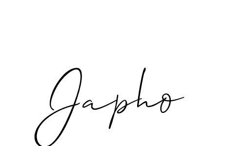 You should practise on your own different ways (Allison_Script) to write your name (Japho) in signature. don't let someone else do it for you. Japho signature style 2 images and pictures png