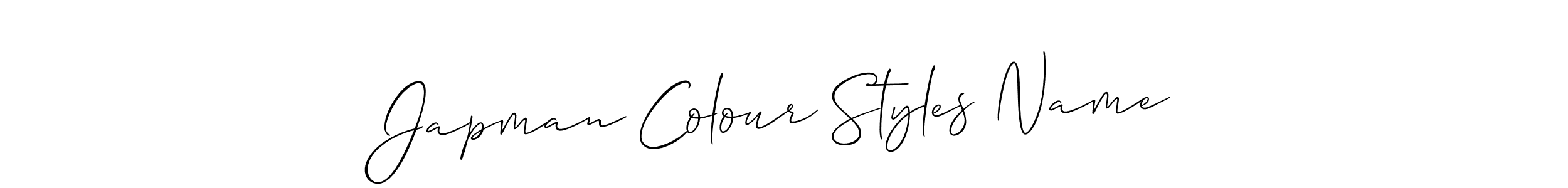 How to Draw Japman Colour Styles Name signature style? Allison_Script is a latest design signature styles for name Japman Colour Styles Name. Japman Colour Styles Name signature style 2 images and pictures png