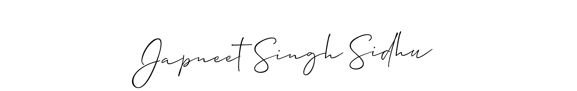 Also You can easily find your signature by using the search form. We will create Japneet Singh Sidhu name handwritten signature images for you free of cost using Allison_Script sign style. Japneet Singh Sidhu signature style 2 images and pictures png