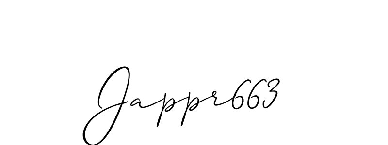 You can use this online signature creator to create a handwritten signature for the name Jappr663. This is the best online autograph maker. Jappr663 signature style 2 images and pictures png