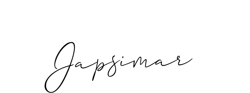 Best and Professional Signature Style for Japsimar. Allison_Script Best Signature Style Collection. Japsimar signature style 2 images and pictures png