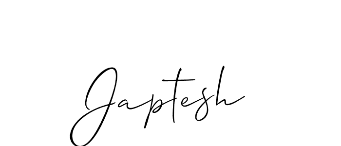 How to Draw Japtesh signature style? Allison_Script is a latest design signature styles for name Japtesh. Japtesh signature style 2 images and pictures png