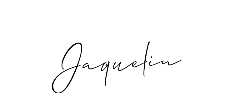Best and Professional Signature Style for Jaquelin. Allison_Script Best Signature Style Collection. Jaquelin signature style 2 images and pictures png