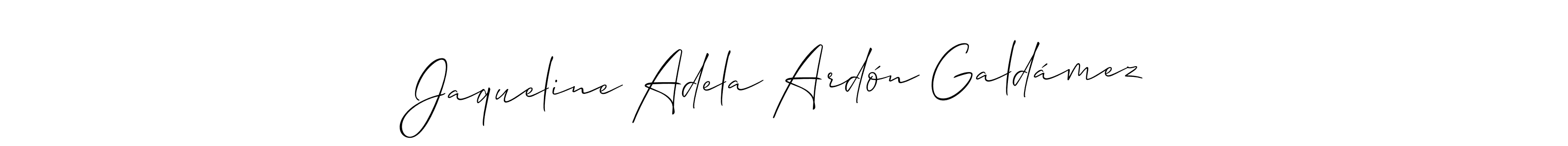 Check out images of Autograph of Jaqueline Adela Ardón Galdámez name. Actor Jaqueline Adela Ardón Galdámez Signature Style. Allison_Script is a professional sign style online. Jaqueline Adela Ardón Galdámez signature style 2 images and pictures png