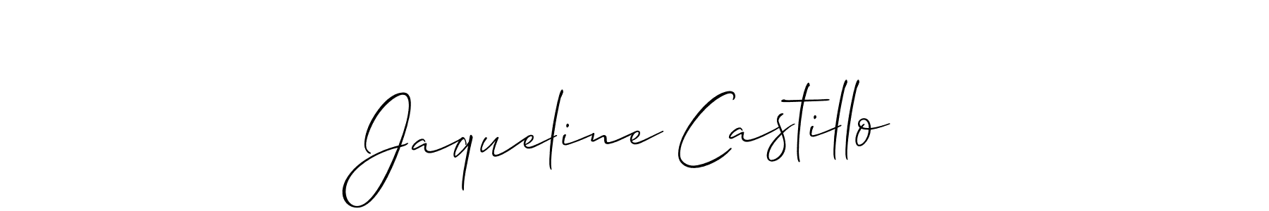 Once you've used our free online signature maker to create your best signature Allison_Script style, it's time to enjoy all of the benefits that Jaqueline Castillo name signing documents. Jaqueline Castillo signature style 2 images and pictures png