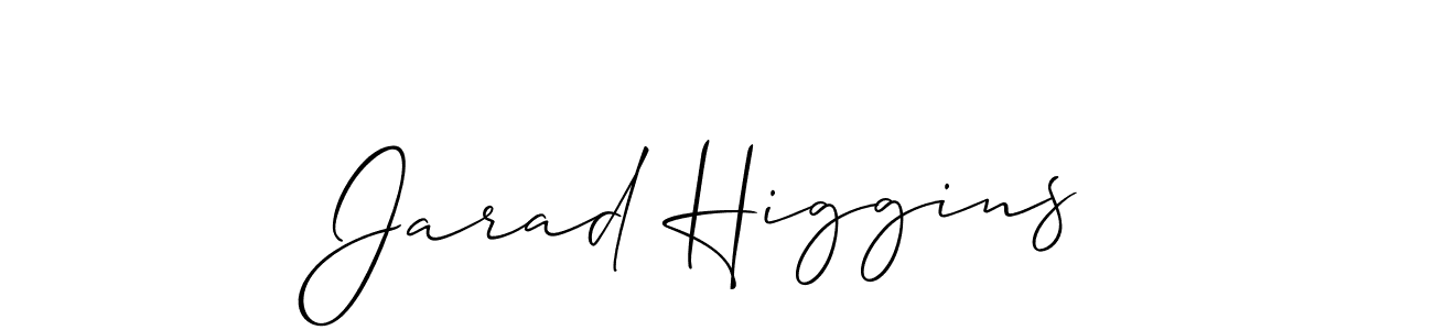 Best and Professional Signature Style for Jarad Higgins. Allison_Script Best Signature Style Collection. Jarad Higgins signature style 2 images and pictures png