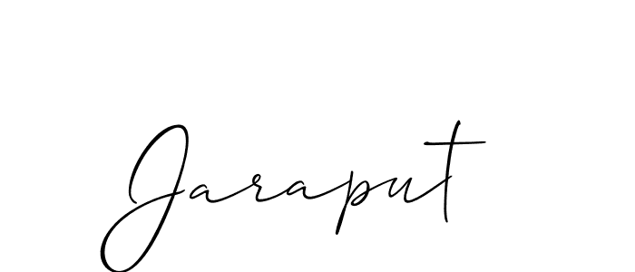 Also You can easily find your signature by using the search form. We will create Jaraput name handwritten signature images for you free of cost using Allison_Script sign style. Jaraput signature style 2 images and pictures png