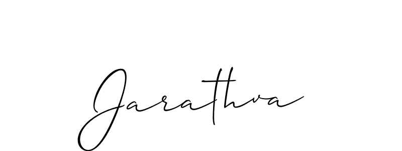 Also You can easily find your signature by using the search form. We will create Jarathva name handwritten signature images for you free of cost using Allison_Script sign style. Jarathva signature style 2 images and pictures png
