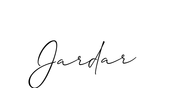 Jardar stylish signature style. Best Handwritten Sign (Allison_Script) for my name. Handwritten Signature Collection Ideas for my name Jardar. Jardar signature style 2 images and pictures png
