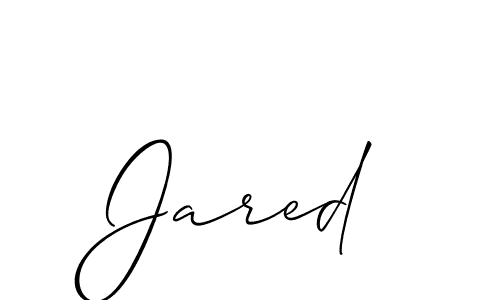 The best way (Allison_Script) to make a short signature is to pick only two or three words in your name. The name Jared include a total of six letters. For converting this name. Jared signature style 2 images and pictures png