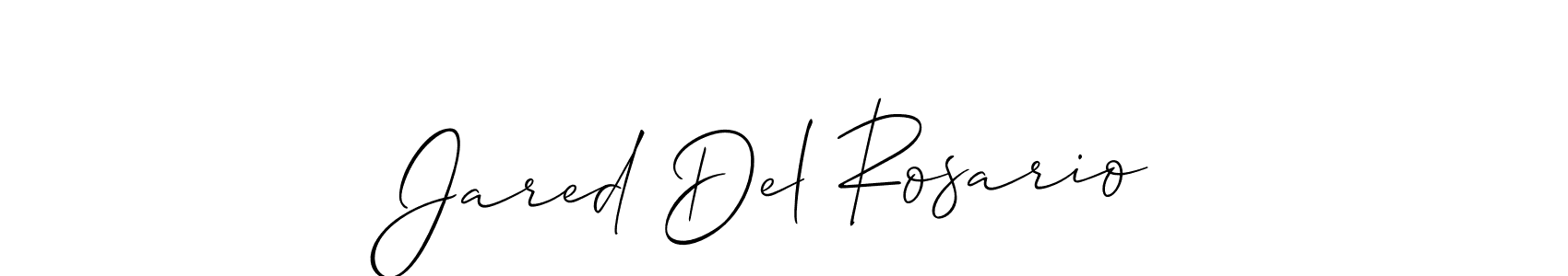 How to make Jared Del Rosario signature? Allison_Script is a professional autograph style. Create handwritten signature for Jared Del Rosario name. Jared Del Rosario signature style 2 images and pictures png