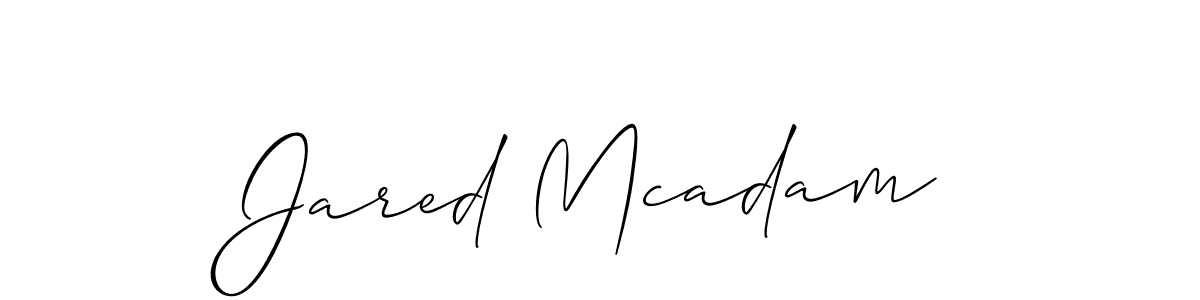 Make a short Jared Mcadam signature style. Manage your documents anywhere anytime using Allison_Script. Create and add eSignatures, submit forms, share and send files easily. Jared Mcadam signature style 2 images and pictures png