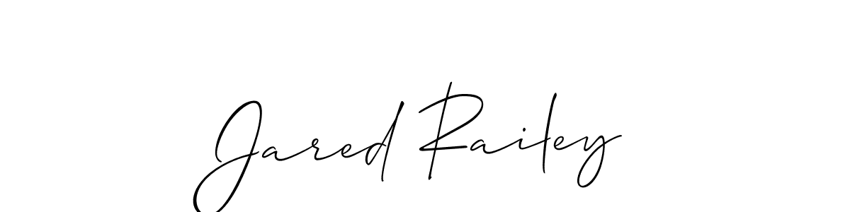 Create a beautiful signature design for name Jared Railey. With this signature (Allison_Script) fonts, you can make a handwritten signature for free. Jared Railey signature style 2 images and pictures png