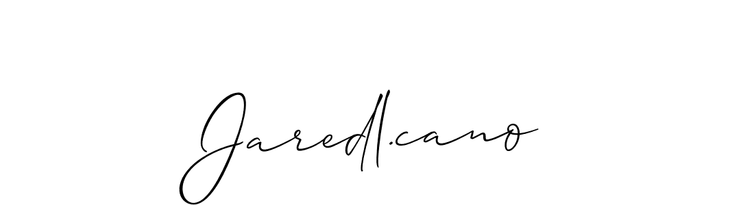 Also You can easily find your signature by using the search form. We will create Jaredl.cano name handwritten signature images for you free of cost using Allison_Script sign style. Jaredl.cano signature style 2 images and pictures png