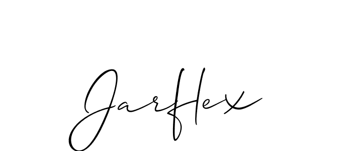 It looks lik you need a new signature style for name Jarflex. Design unique handwritten (Allison_Script) signature with our free signature maker in just a few clicks. Jarflex signature style 2 images and pictures png