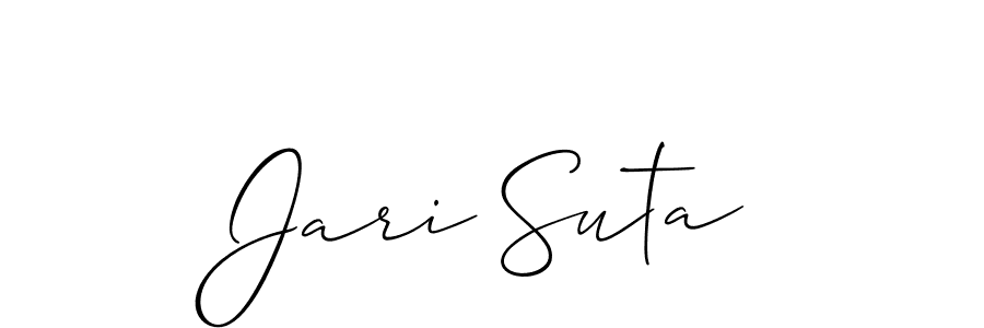 Similarly Allison_Script is the best handwritten signature design. Signature creator online .You can use it as an online autograph creator for name Jari Suta. Jari Suta signature style 2 images and pictures png