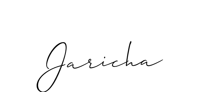 Make a beautiful signature design for name Jaricha. Use this online signature maker to create a handwritten signature for free. Jaricha signature style 2 images and pictures png