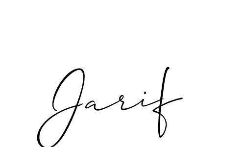 How to make Jarif signature? Allison_Script is a professional autograph style. Create handwritten signature for Jarif name. Jarif signature style 2 images and pictures png