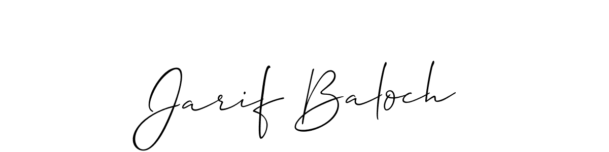 Also we have Jarif Baloch name is the best signature style. Create professional handwritten signature collection using Allison_Script autograph style. Jarif Baloch signature style 2 images and pictures png
