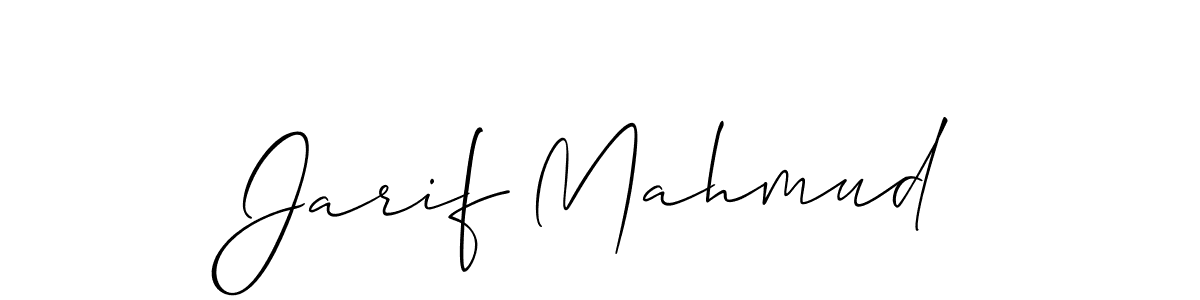 Design your own signature with our free online signature maker. With this signature software, you can create a handwritten (Allison_Script) signature for name Jarif Mahmud. Jarif Mahmud signature style 2 images and pictures png