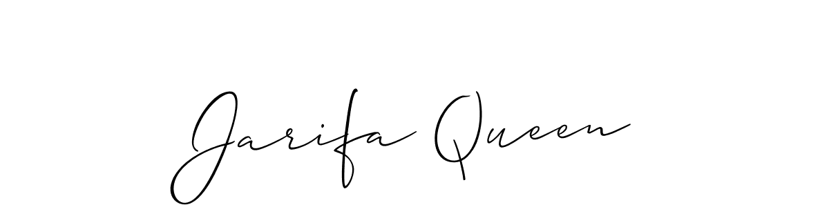 How to Draw Jarifa Queen signature style? Allison_Script is a latest design signature styles for name Jarifa Queen. Jarifa Queen signature style 2 images and pictures png