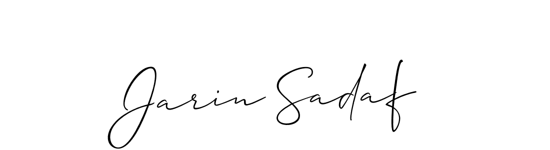 This is the best signature style for the Jarin Sadaf name. Also you like these signature font (Allison_Script). Mix name signature. Jarin Sadaf signature style 2 images and pictures png