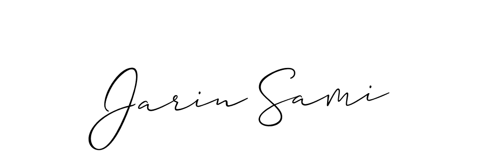 Jarin Sami stylish signature style. Best Handwritten Sign (Allison_Script) for my name. Handwritten Signature Collection Ideas for my name Jarin Sami. Jarin Sami signature style 2 images and pictures png