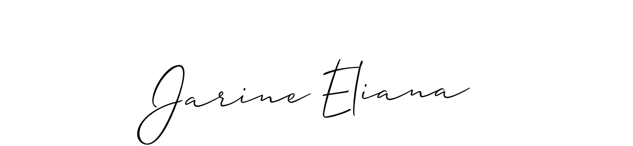 Once you've used our free online signature maker to create your best signature Allison_Script style, it's time to enjoy all of the benefits that Jarine Eliana name signing documents. Jarine Eliana signature style 2 images and pictures png