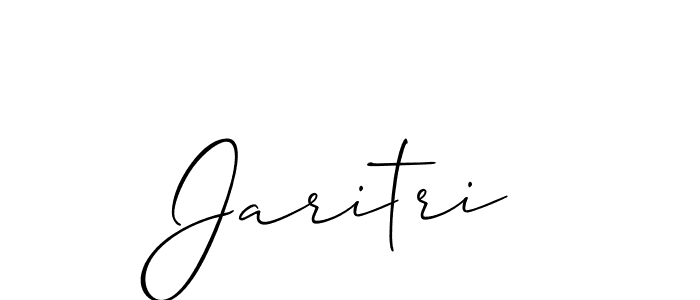 It looks lik you need a new signature style for name Jaritri. Design unique handwritten (Allison_Script) signature with our free signature maker in just a few clicks. Jaritri signature style 2 images and pictures png